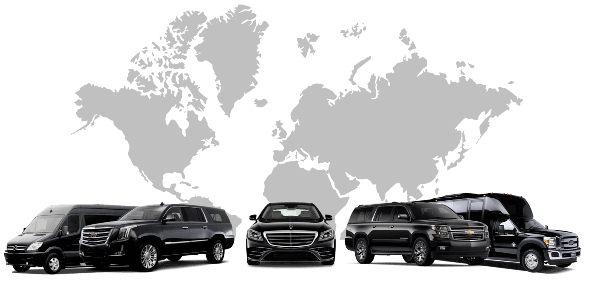 Fleet of luxury cars